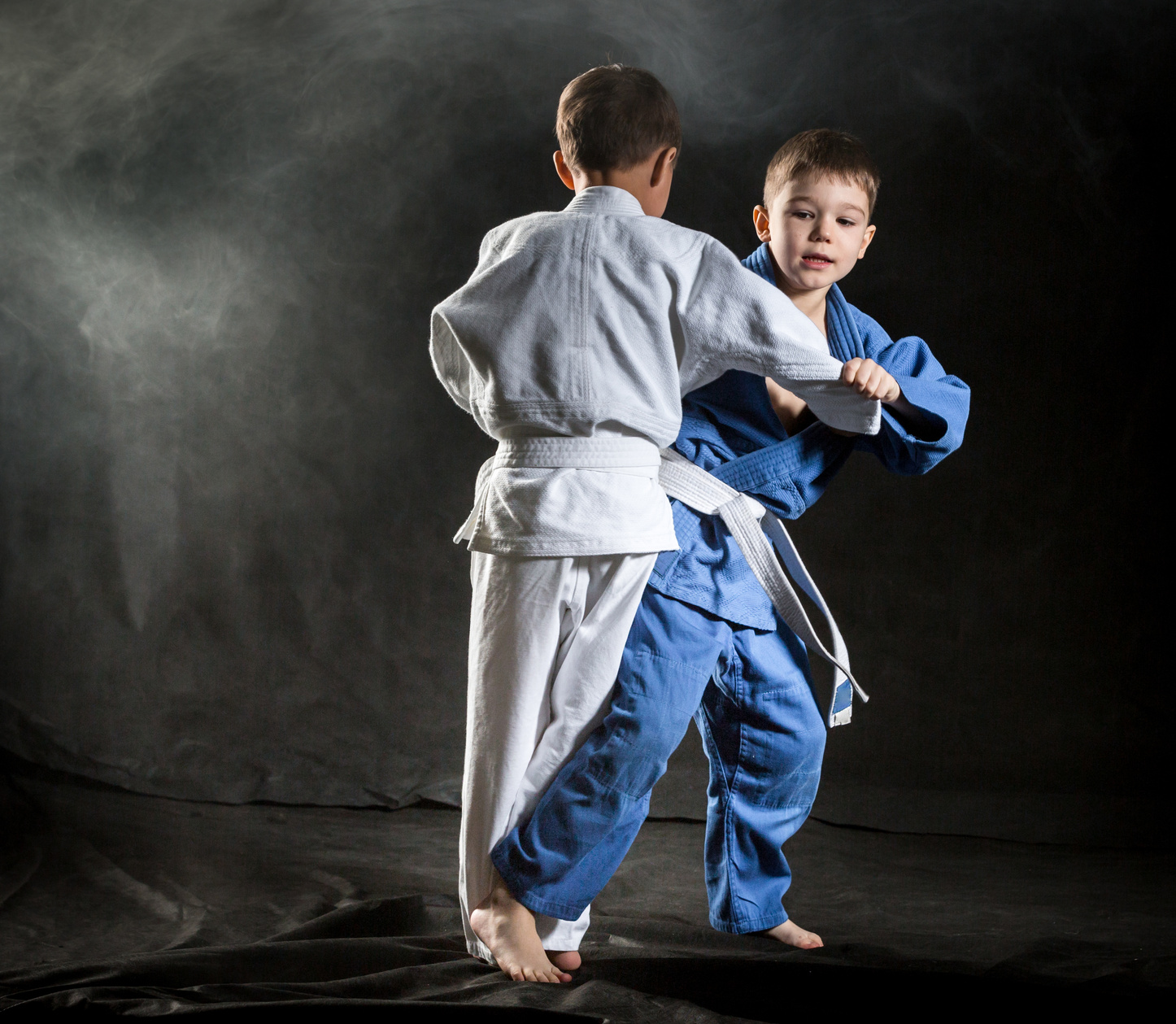 Boys Fighting Judo